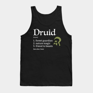 D&D Druid Class Definition Tank Top